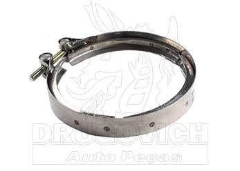 ABRAÇADEIRA SAÍDA TUBO ESCAPE NH,FH,FM10/12 APOS SILENCIOSO - FADO