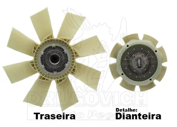 HÉLICE VENTILADOR 124R,T 8 PÁS MAGNÉTICA - DRUGOVICH
