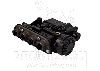 VÁLVULA SOLENOIDE NÍVEL SUSPENSÃO TRASEIRA FM(4),FH(4) LADO DIREITO - DRUGOVICH